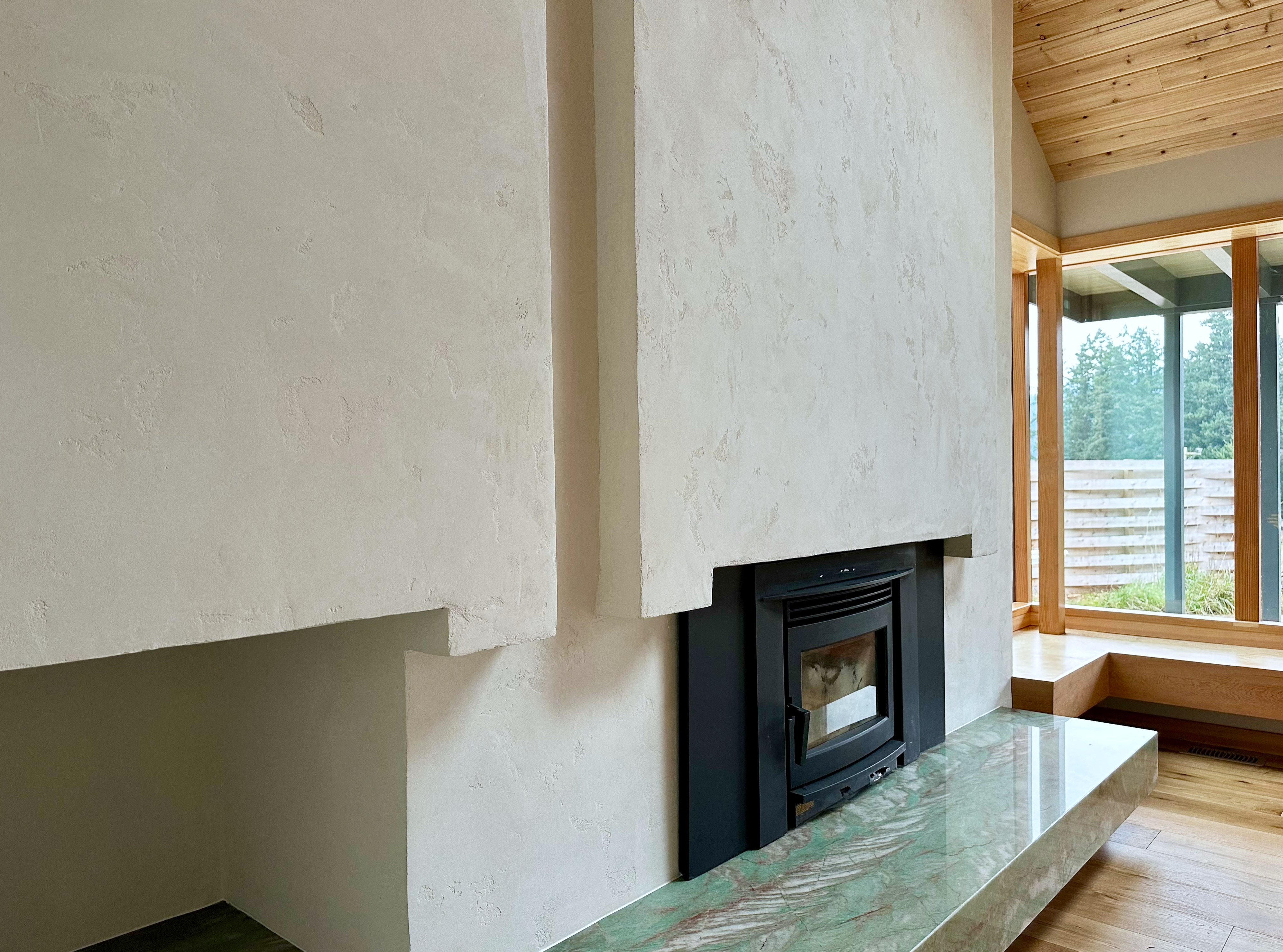 Residential Fireplace | Salt Spring Island detail 2